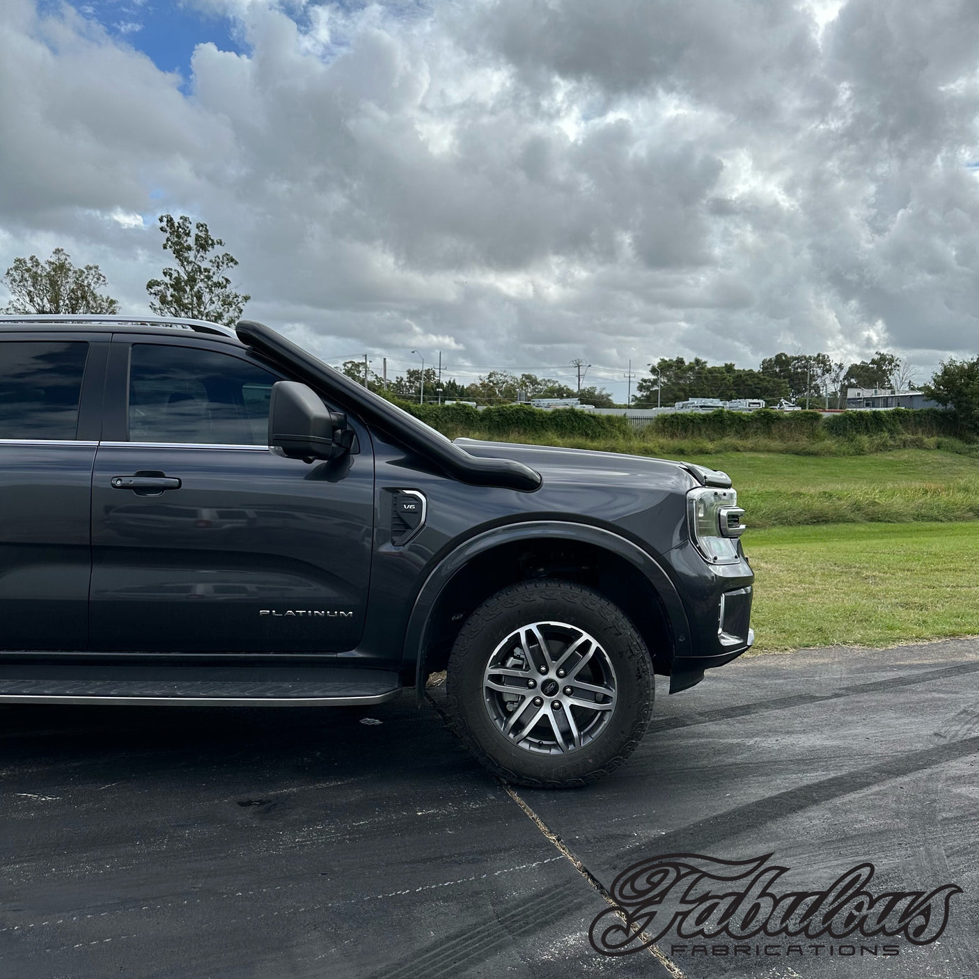 Ford Everest Next Gen 4 Inch Stainless Snorkel and Alloy Washer Bottle Kit (Short & Mid Entry Available)