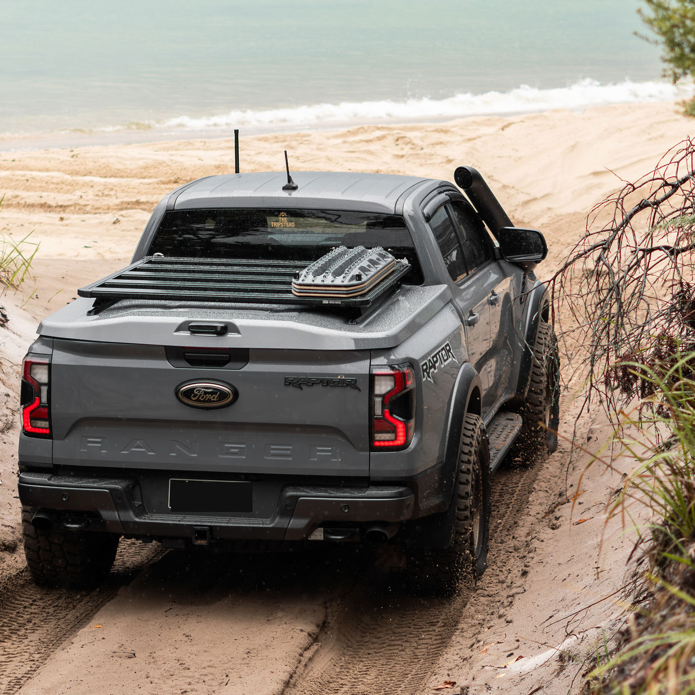 Ford Ranger Raptor Next Gen 5 Inch Stainless Snorkel and Alloy Washer Bottle Kit