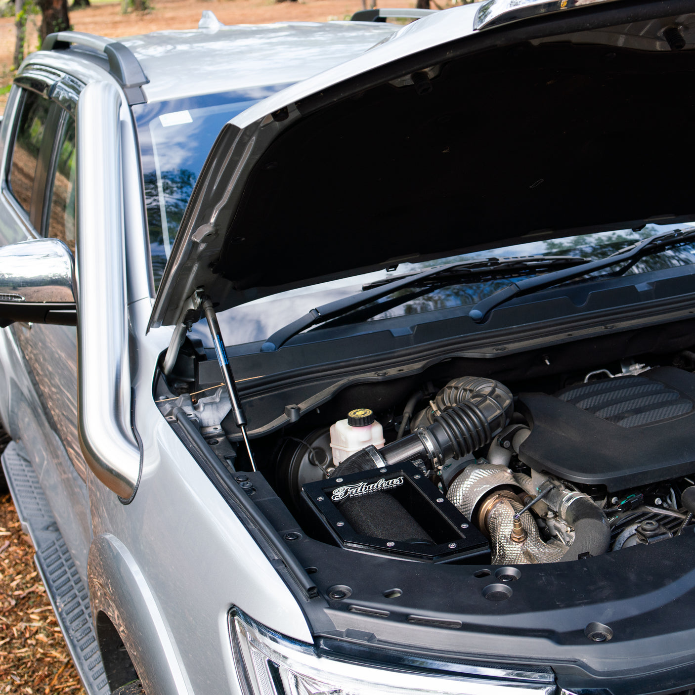 GWM Cannon Short Entry Stainless Snorkel and Pod Filter Alloy Airbox