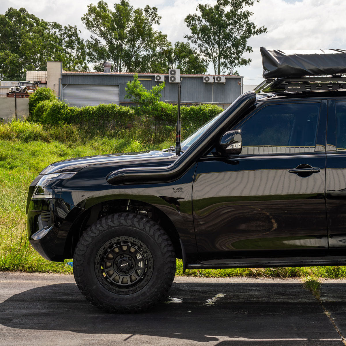 Nissan Y62 Patrol 5" Long Entry Stainless Snorkel