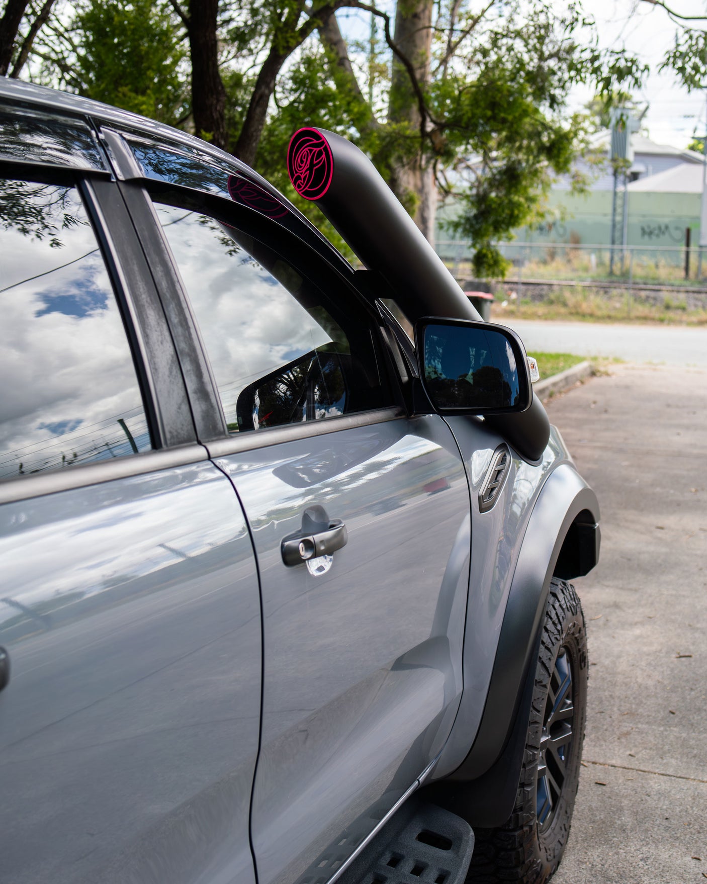 Ford Ranger Raptor 5" Short Entry Stainless Snorkel and Alloy Airbox Kit