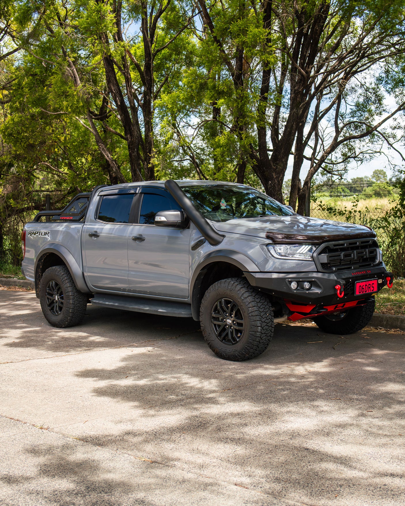 Ford Ranger Raptor 5" Short Entry Stainless Snorkel and Alloy Airbox Kit