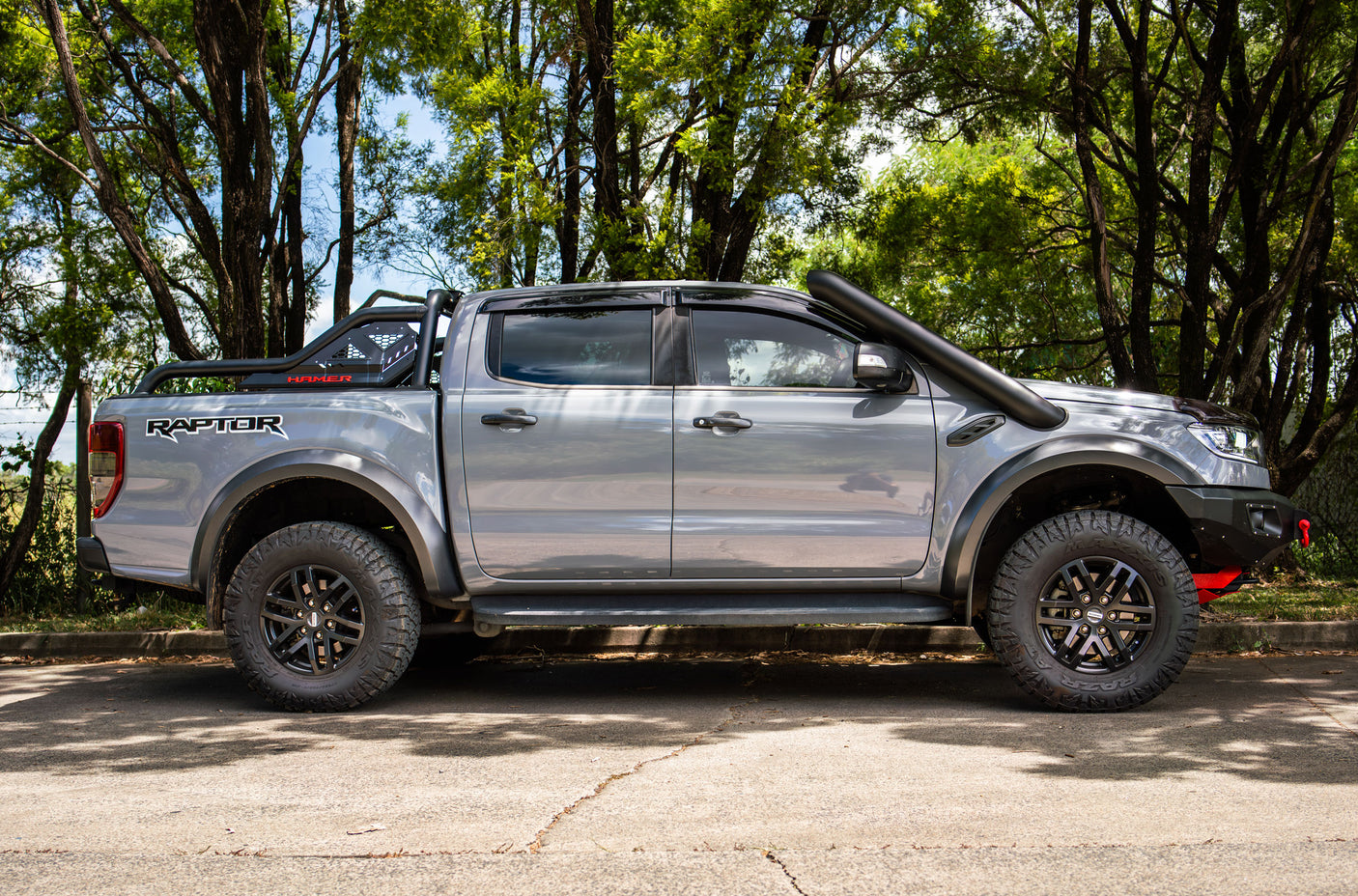 Ford Ranger Raptor 5" Short Entry Stainless Snorkel and Alloy Airbox Kit