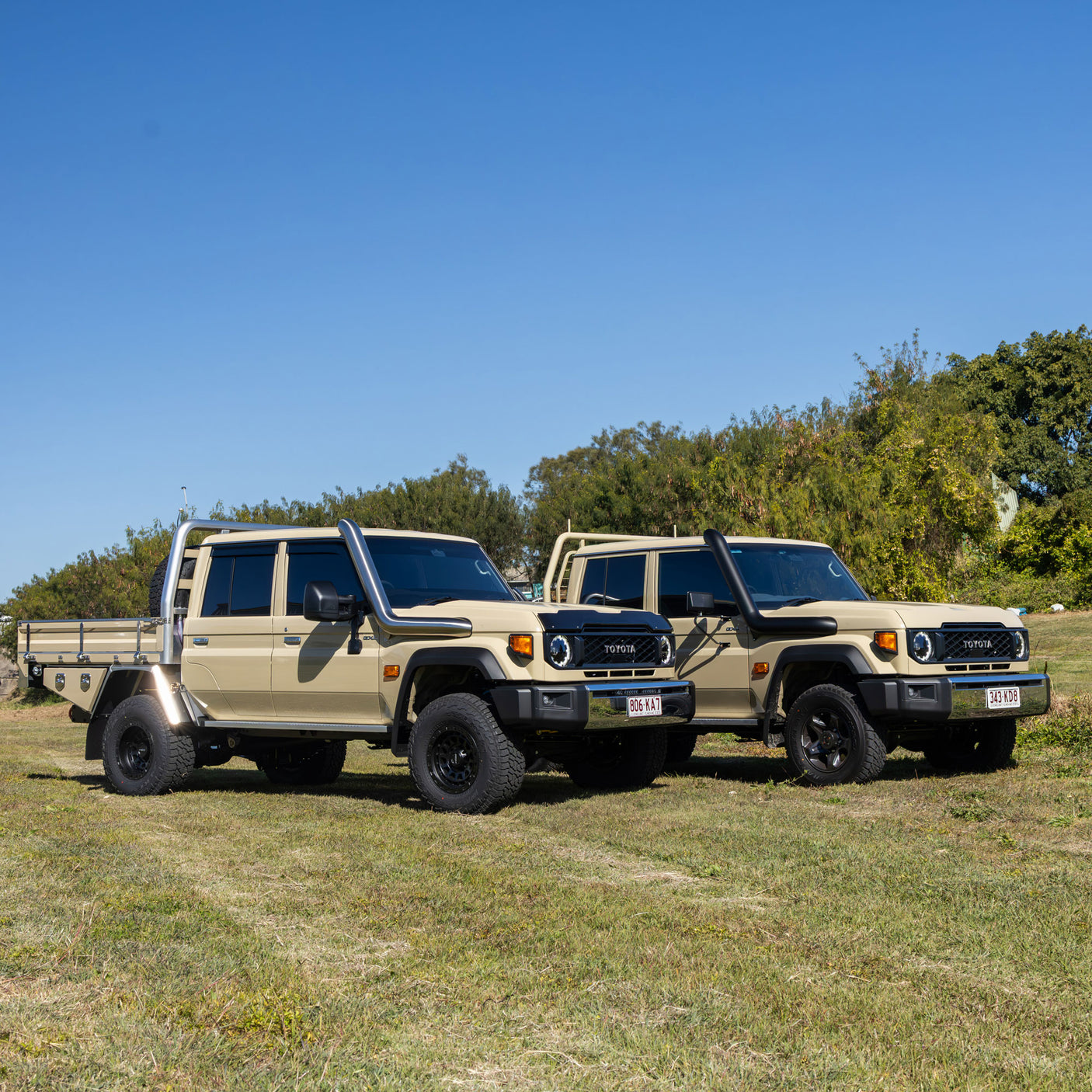 5 Inch Stainless Snorkel to suit Toyota Landcruiser 1VD & 1GD 76/78/79 (Facelift 2023 Onwards)