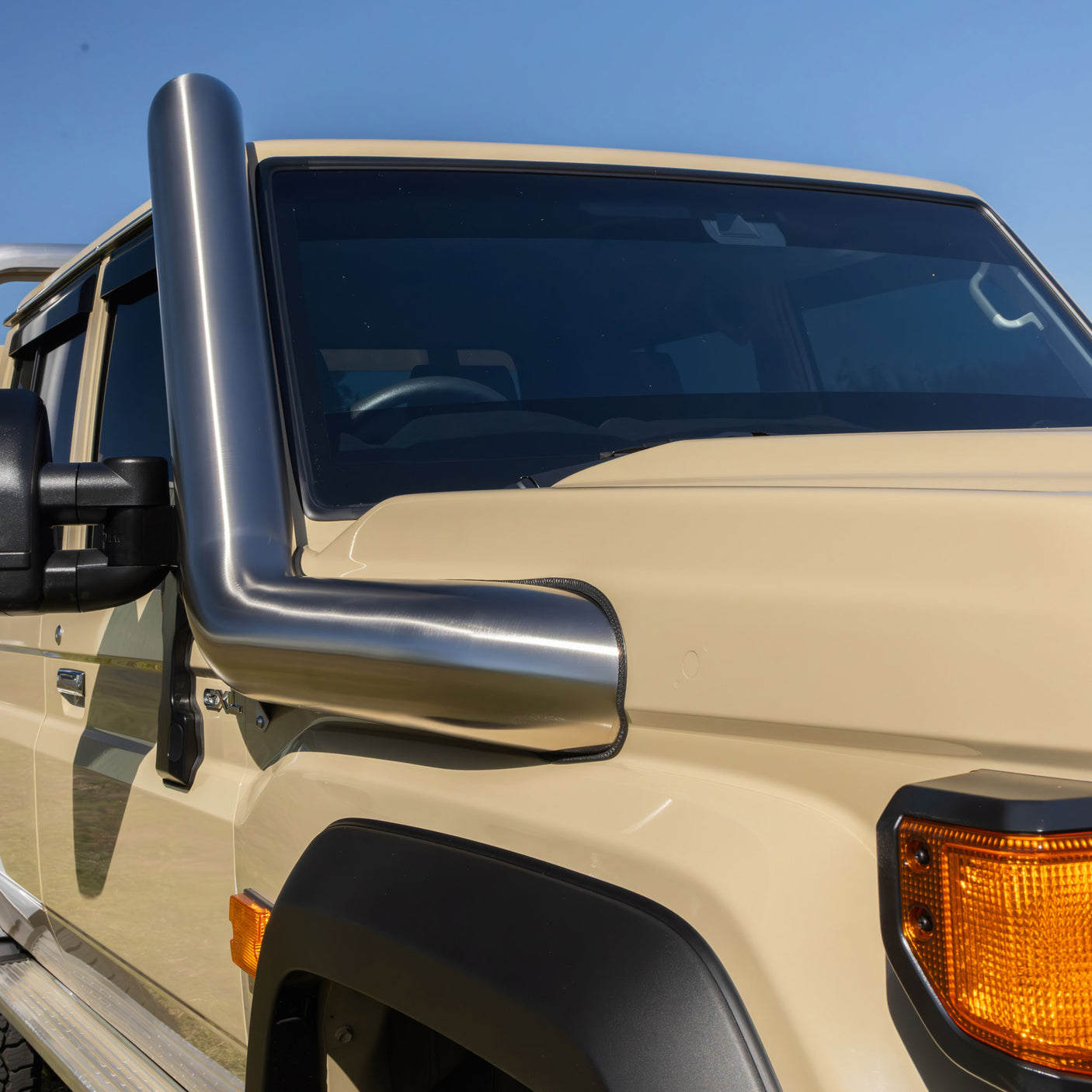 5 Inch Stainless Snorkel to suit Toyota Landcruiser 1VD & 1GD 76/78/79 (Facelift 2023 Onwards)