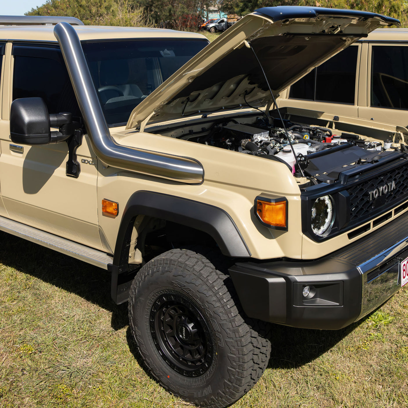 5 Inch Stainless Snorkel to suit Toyota Landcruiser 1VD & 1GD 76/78/79 (Facelift 2023 Onwards)