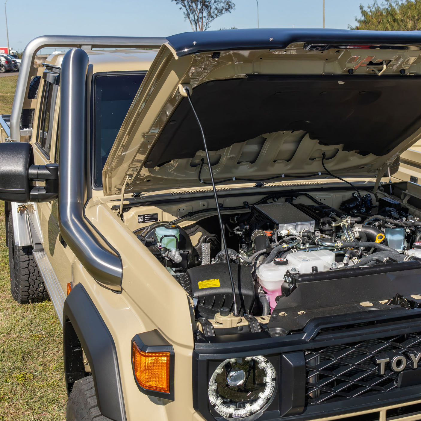 5 Inch Stainless Snorkel to suit Toyota Landcruiser 1VD & 1GD 76/78/79 (Facelift 2023 Onwards)