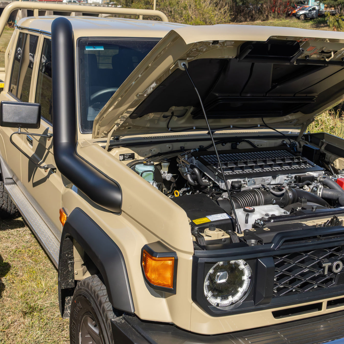 5 Inch Stainless Snorkel to suit Toyota Landcruiser 1VD & 1GD 76/78/79 (Facelift 2023 Onwards)
