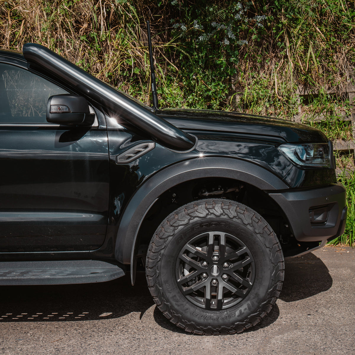 Ford Ranger Raptor 5" Short Entry Stainless Snorkel and Airbox Kit