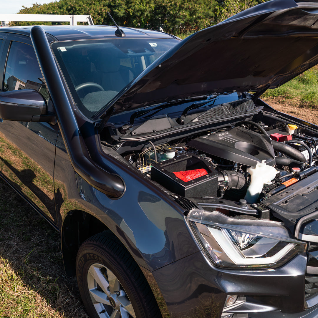 Isuzu Dmax 2020 Onwards Stainless Snorkel and Alloy Pod Filter Airbox Kit (Short & Mid Entry Available)