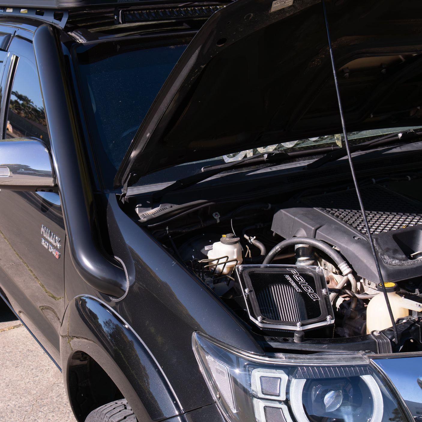 Stainless Snorkel and PSICO Alloy Airbox to suit Toyota Hilux N70 (Short & Long Entry Available)