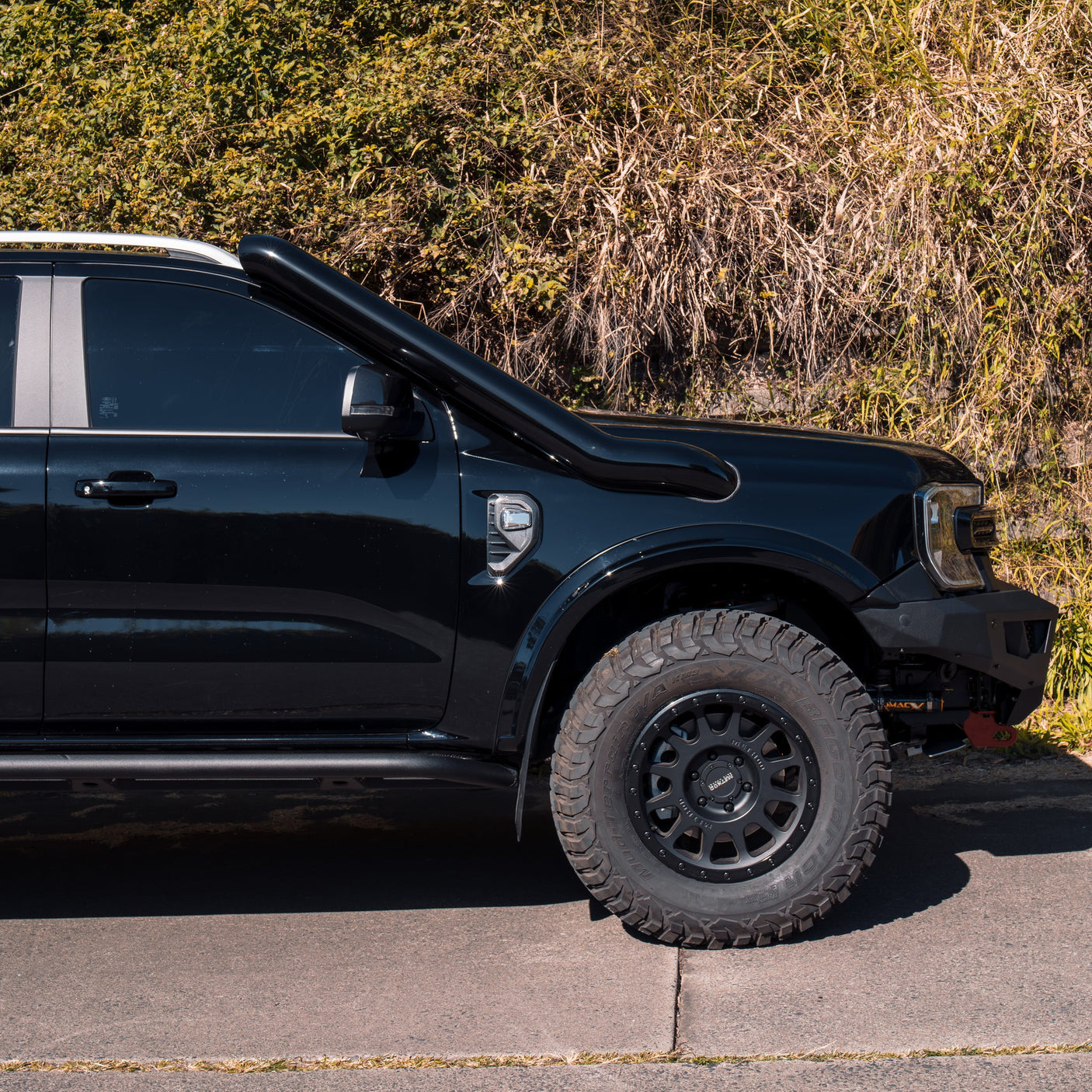 Ford Ranger Next Gen 5 Inch Stainless Snorkel Kit and Alloy Airbox Kit