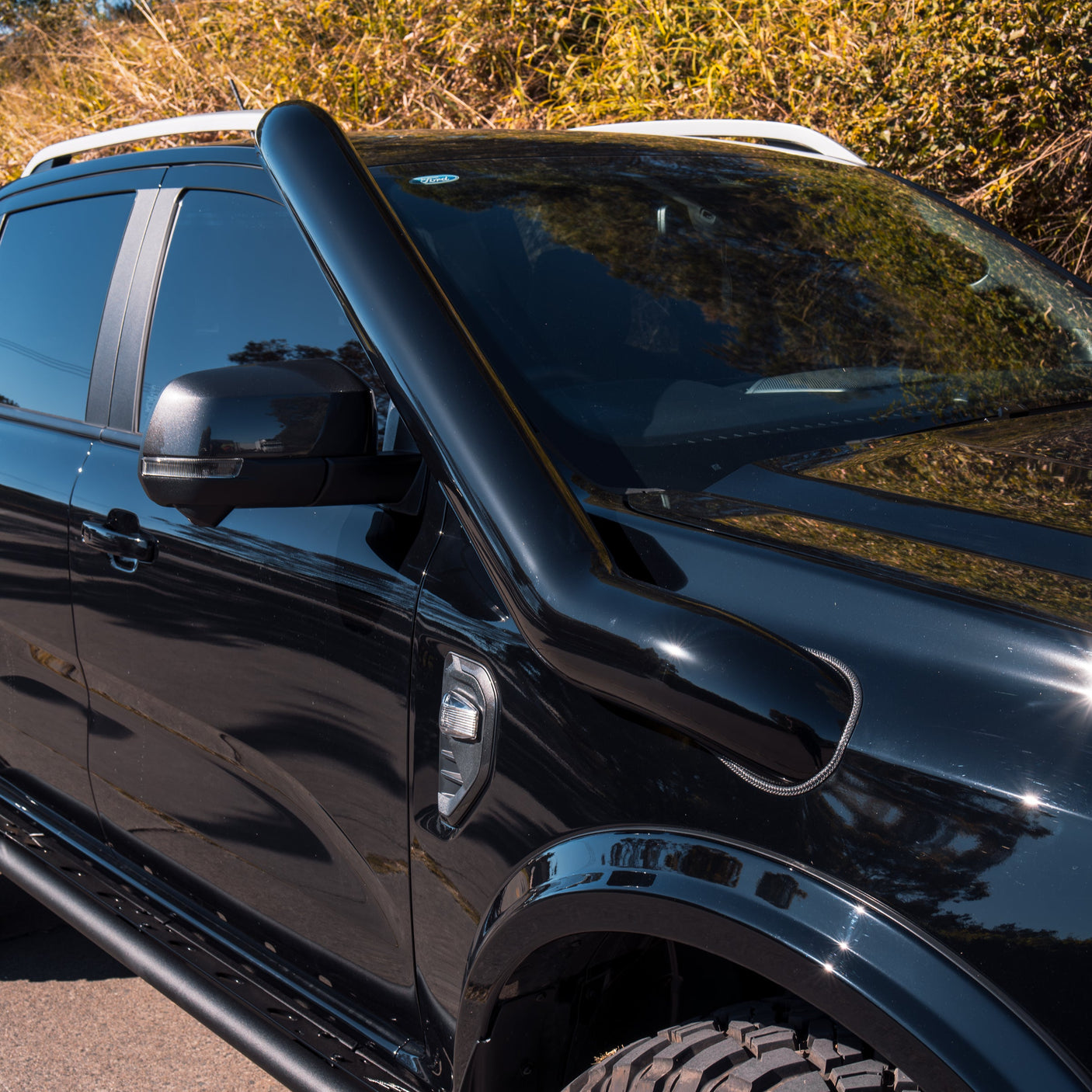 Ford Ranger Next Gen 5 Inch Stainless Snorkel Kit and Alloy Airbox Kit