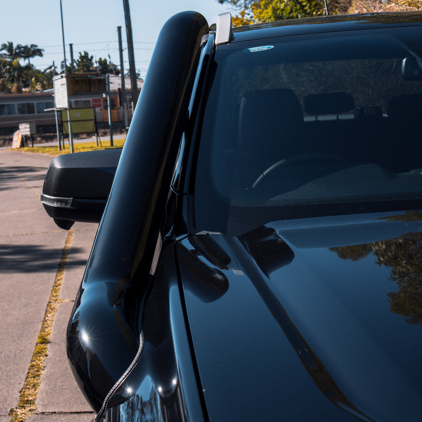 Ford Ranger Next Gen 5 Inch Stainless Snorkel Kit and Alloy Airbox Kit