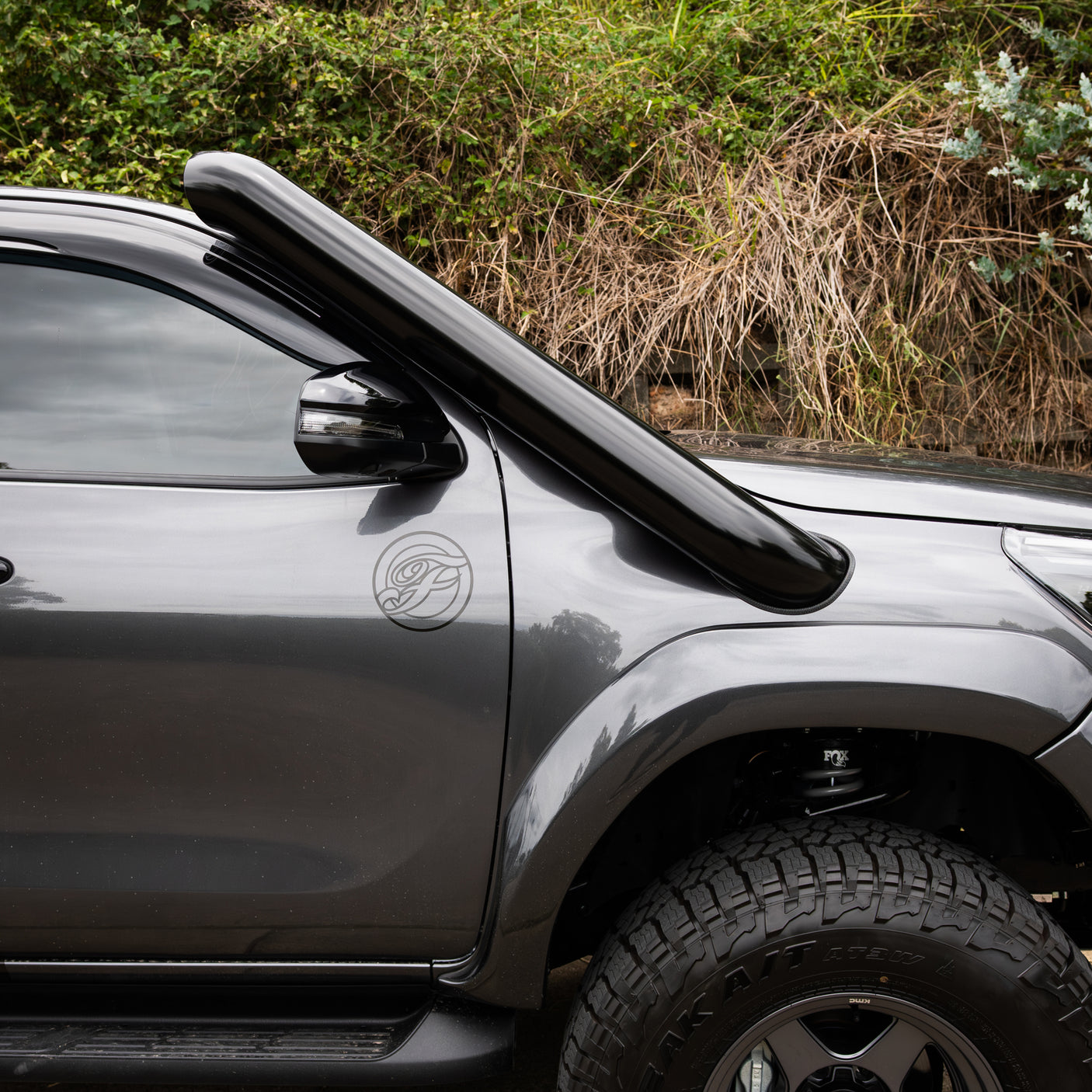 5 Inch Stainless Snorkel and Alloy Airbox to suit Toyota Hilux N80