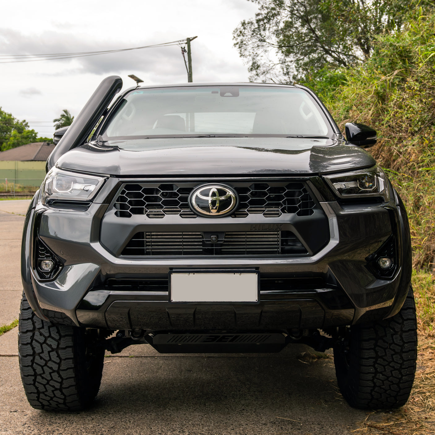 5 Inch Stainless Snorkel and Alloy Airbox to suit Toyota Hilux N80