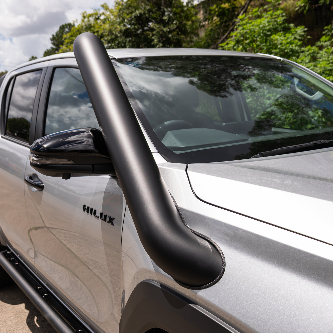 5 Inch Short Entry Stainless Snorkel to suit Toyota Hilux N90