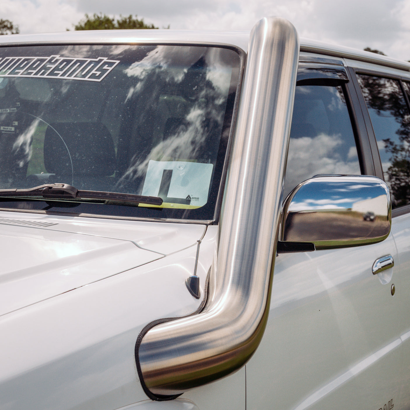 CONTACT TO ENQUIRE Nissan GU Series 4 Patrol 5" Mid Entry Stainless Snorkel