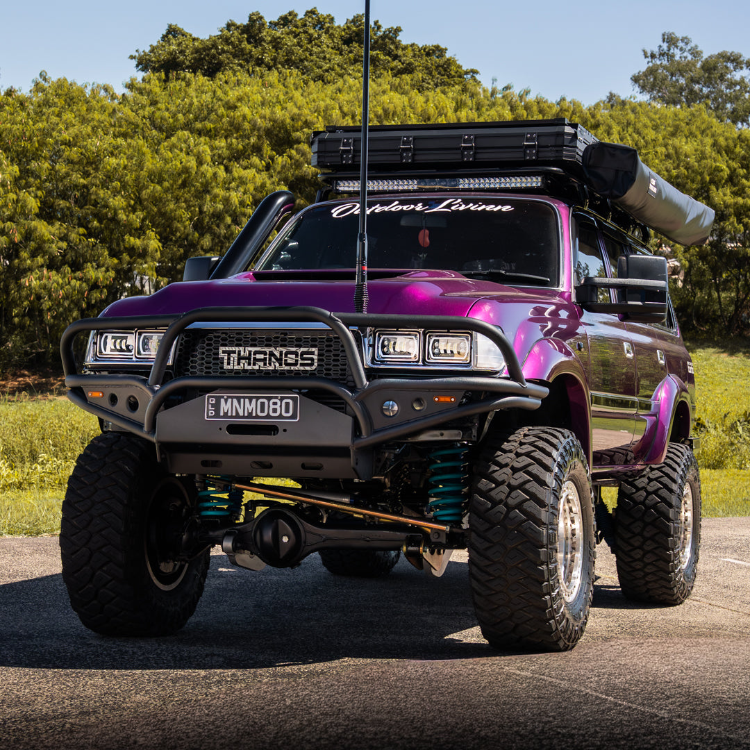 CONTACT TO ENQUIRE 5 Inch Short Entry Stainless Snorkel and HyperFab Alloy Airbox to suit Toyota Landcruiser 80 Series