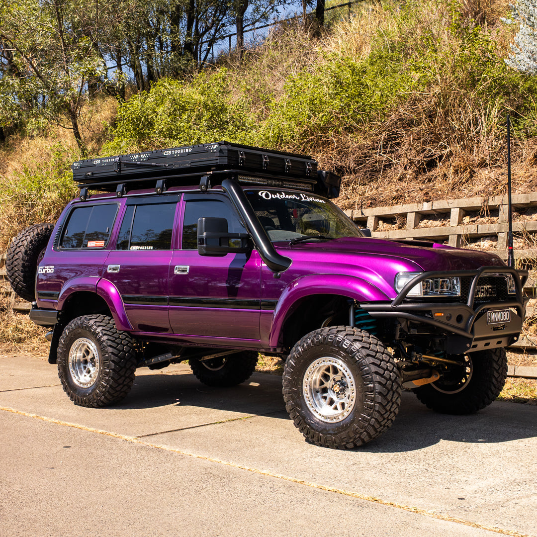 CONTACT TO ENQUIRE 5 Inch Short Entry Stainless Snorkel and HyperFab Alloy Airbox to suit Toyota Landcruiser 80 Series