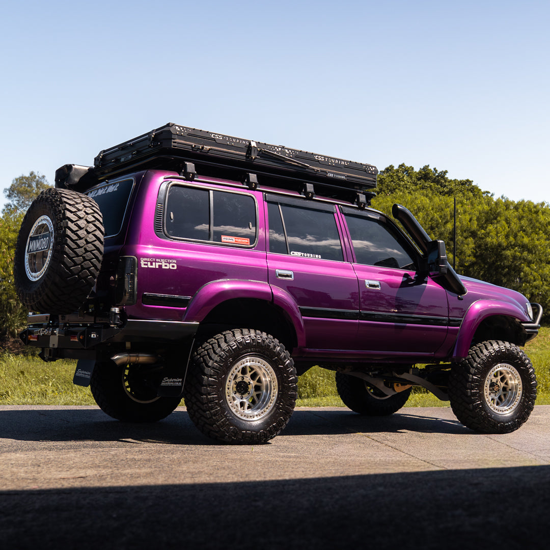 CONTACT TO ENQUIRE 5 Inch Short Entry Stainless Snorkel and HyperFab Alloy Airbox to suit Toyota Landcruiser 80 Series