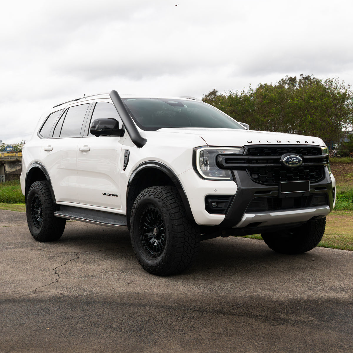 Ford Everest Next Gen 4 Inch Stainless Snorkel Kit and Alloy Airbox Kit (Short & Mid Entry Available) (Silencer Included)
