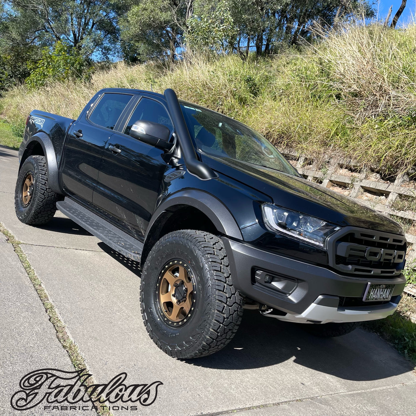 Ford Ranger Raptor Stainless Snorkel and Factory Airbox* Kit (Short & Mid Entry Available)