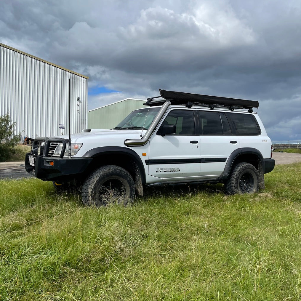 CONTACT TO ENQUIRE Nissan GU Series 1-3 Patrol 4" Mid Entry Stainless Snorkel