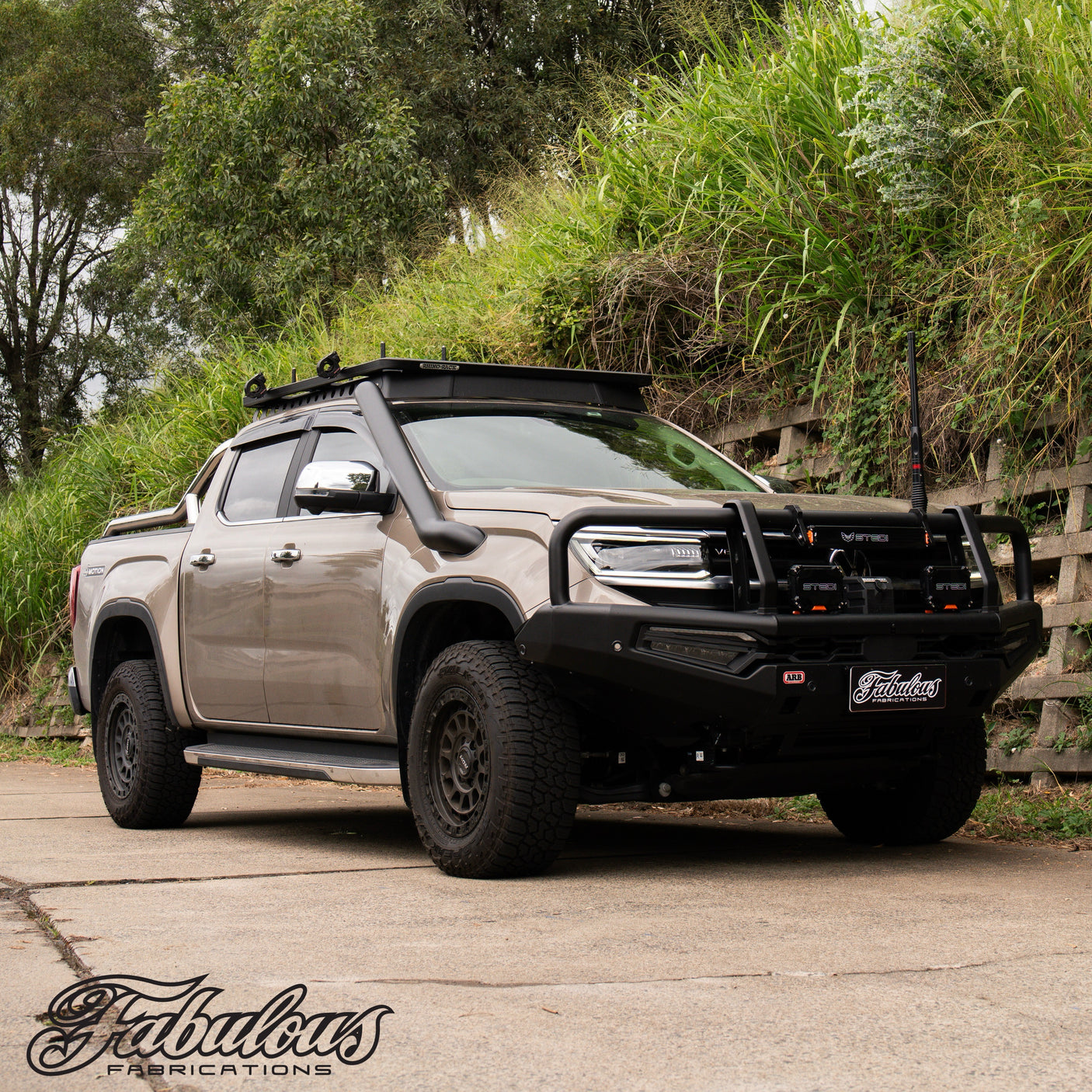 Volkswagen Amarok Next Gen 4 Inch Stainless Snorkel Kit and Alloy Airbox Kit (Silencer Included)