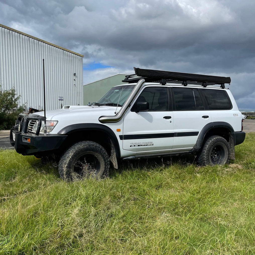 CONTACT TO ENQUIRE Nissan GU Series 1-3 Patrol 4" Mid Entry Stainless Snorkel