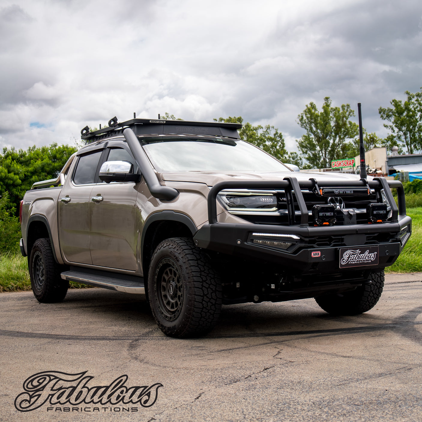 Volkswagen Amarok Next Gen 4 Inch Stainless Snorkel Kit and Alloy Airbox Kit (Silencer Included)