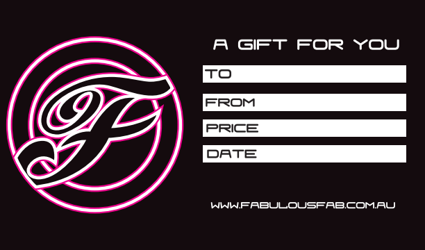 Fabulous Fabrications Gift Voucher