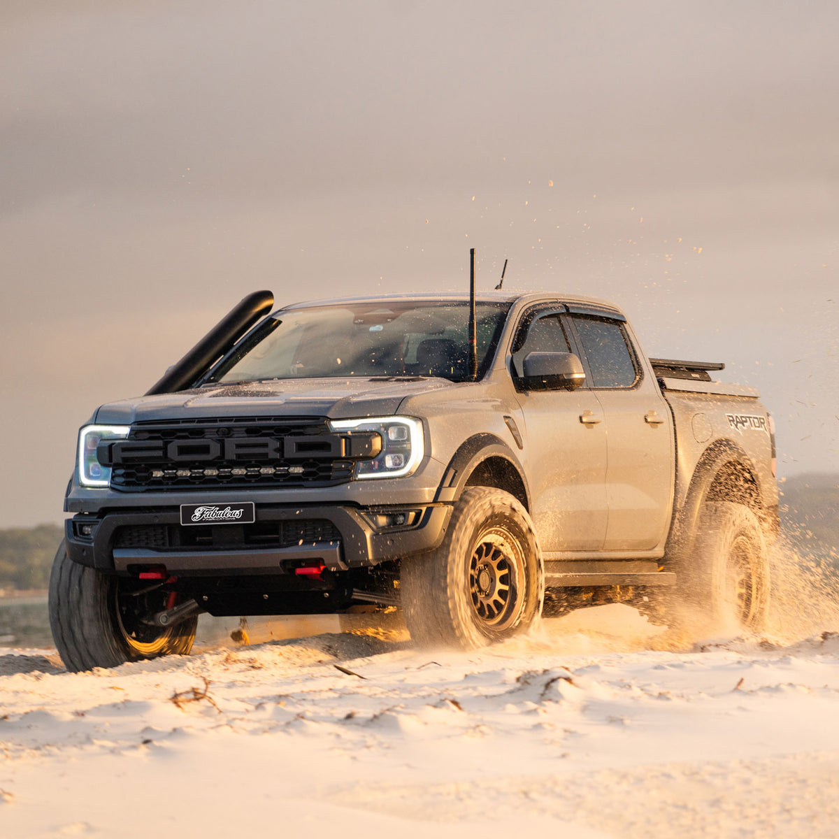Ford Ranger Raptor Next Gen 5 Inch Stainless Snorkel and Twin Intake A ...