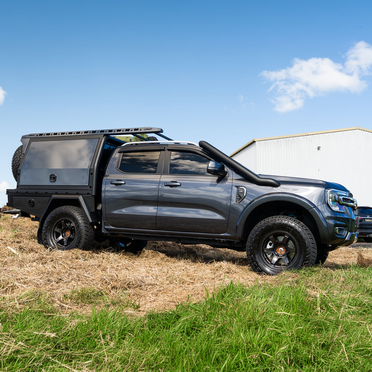 Ford Ranger Next Gen 4 Inch Stainless Snorkel Kit and Alloy Airbox Kit (Short & Mid Entry Available)