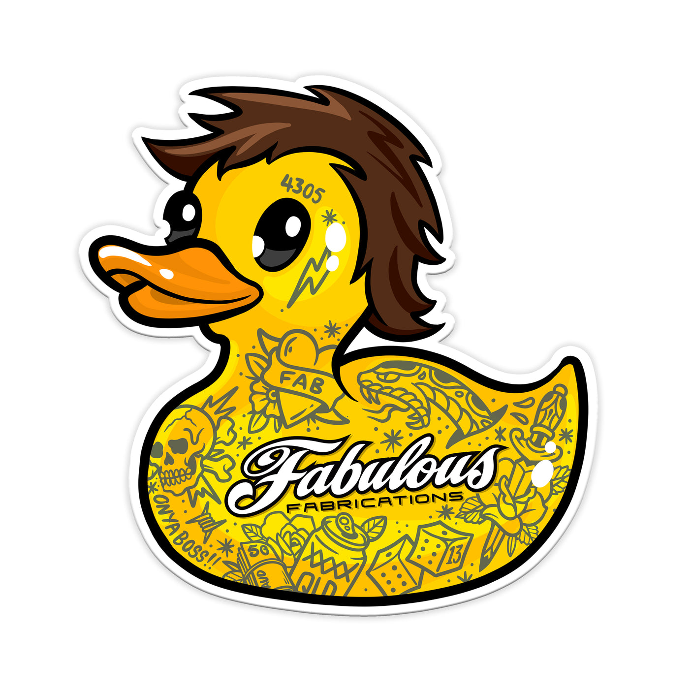 Fabulous Fabrications Duck Slap Stickers