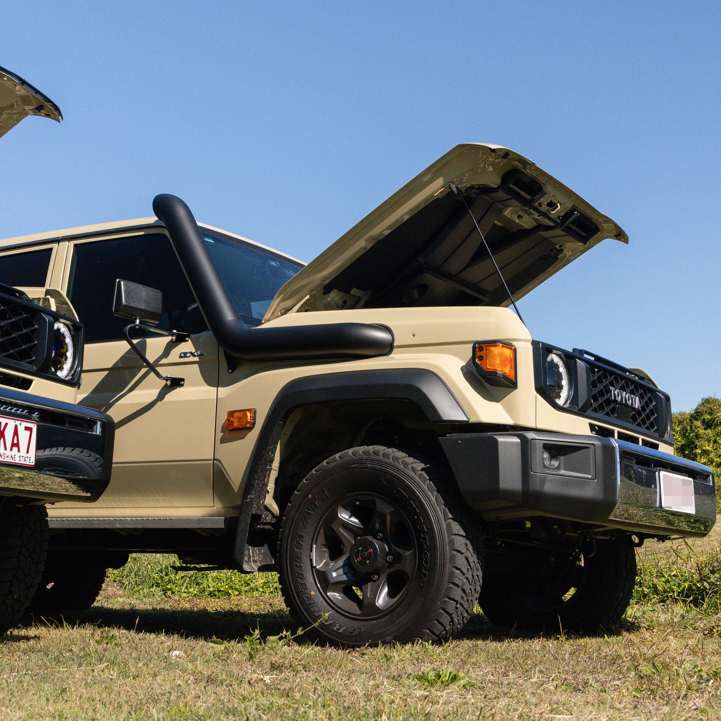 Toyota Landcruiser Facelift 70 Series Stainless Snorkel