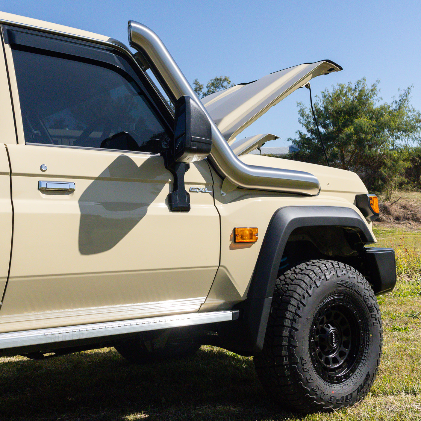 Toyota Landcruiser Facelift 70 Series Stainless Snorkel