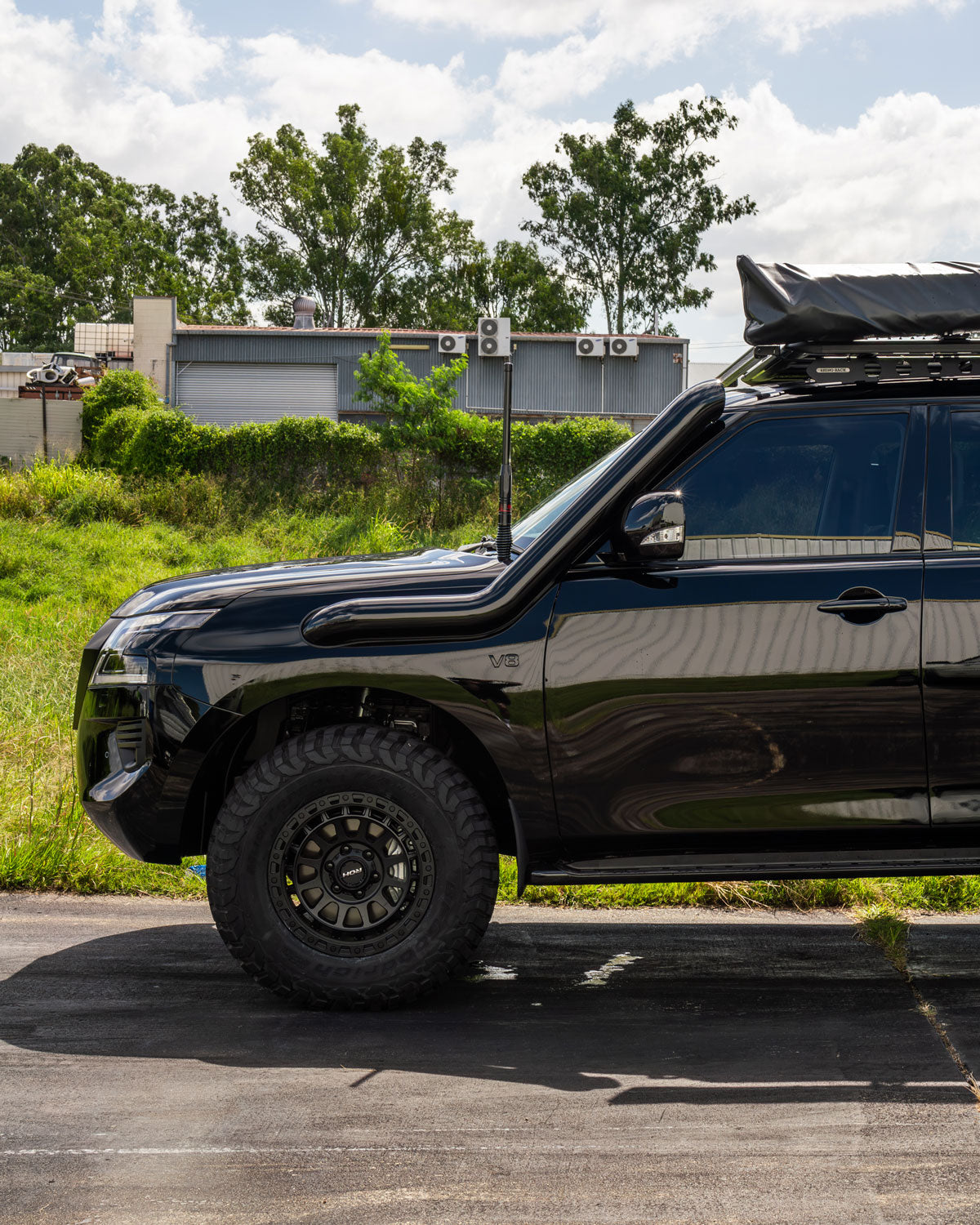 5 Inch Long Entry Stainless Snorkel to suit Nissan Patrol Y62