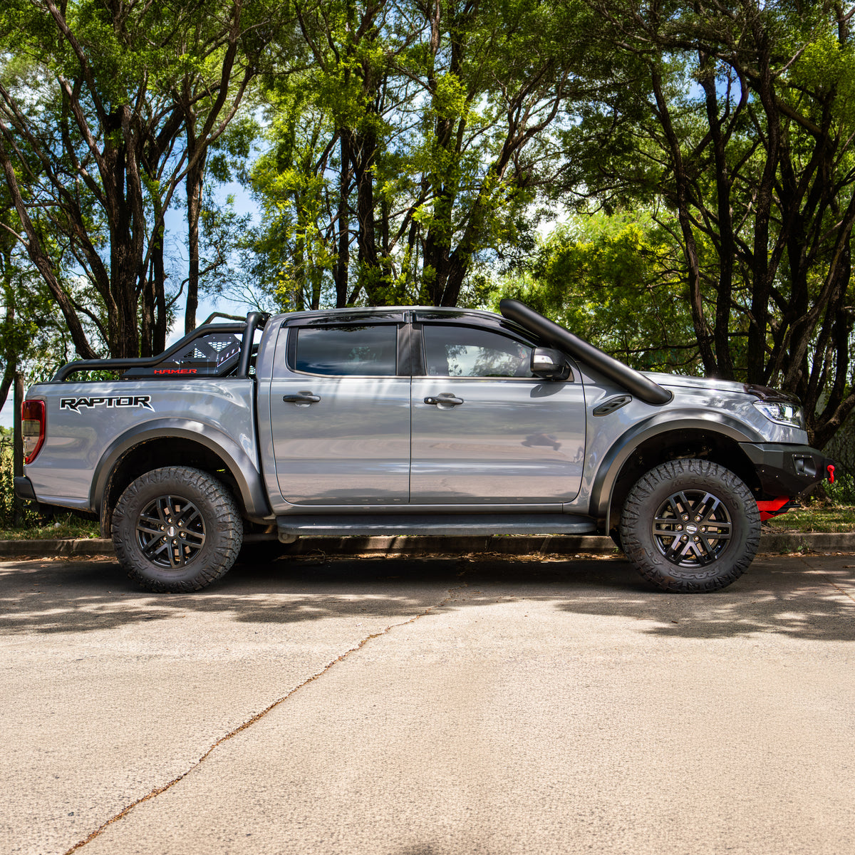 Ford Ranger Raptor 5" Short Entry Stainless Snorkel and Airbox Kit