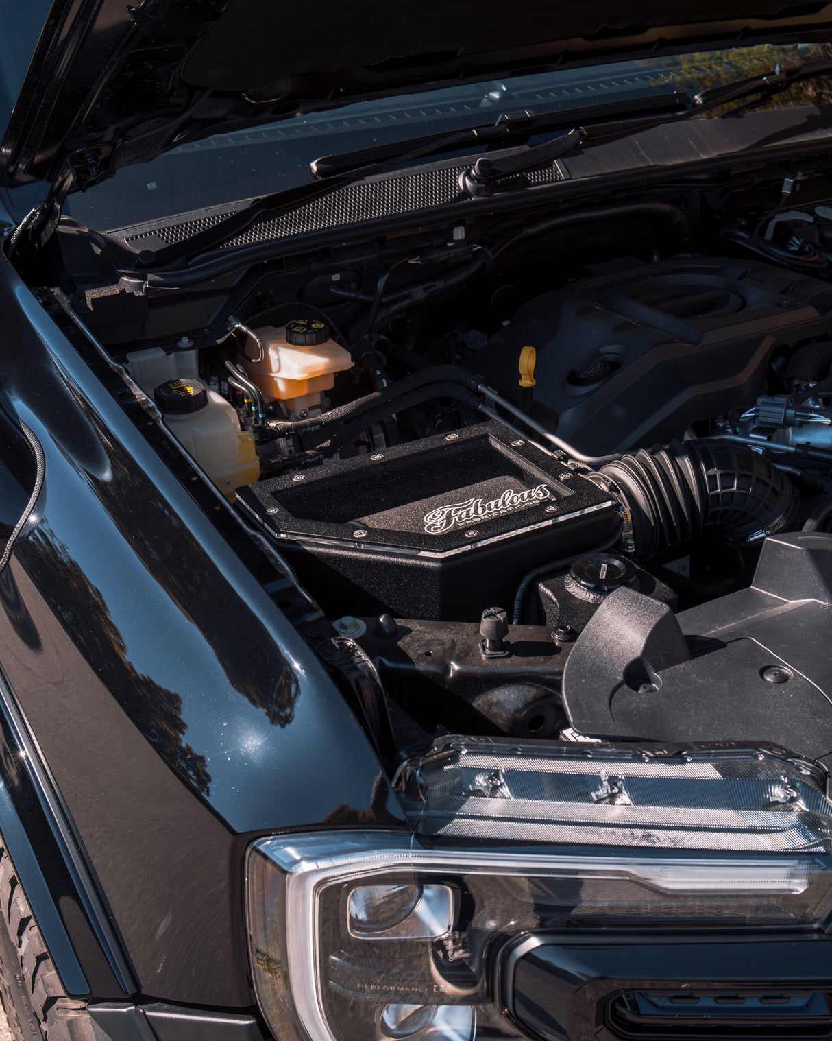 Ford Ranger Next Gen 5 Inch Stainless Snorkel Kit and Alloy Airbox Kit