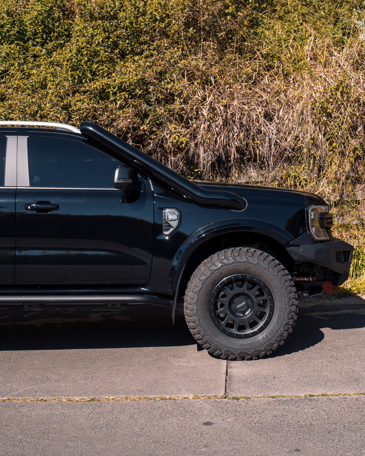 Ford Ranger Next Gen 5 Inch Stainless Snorkel Kit and Alloy Airbox Kit
