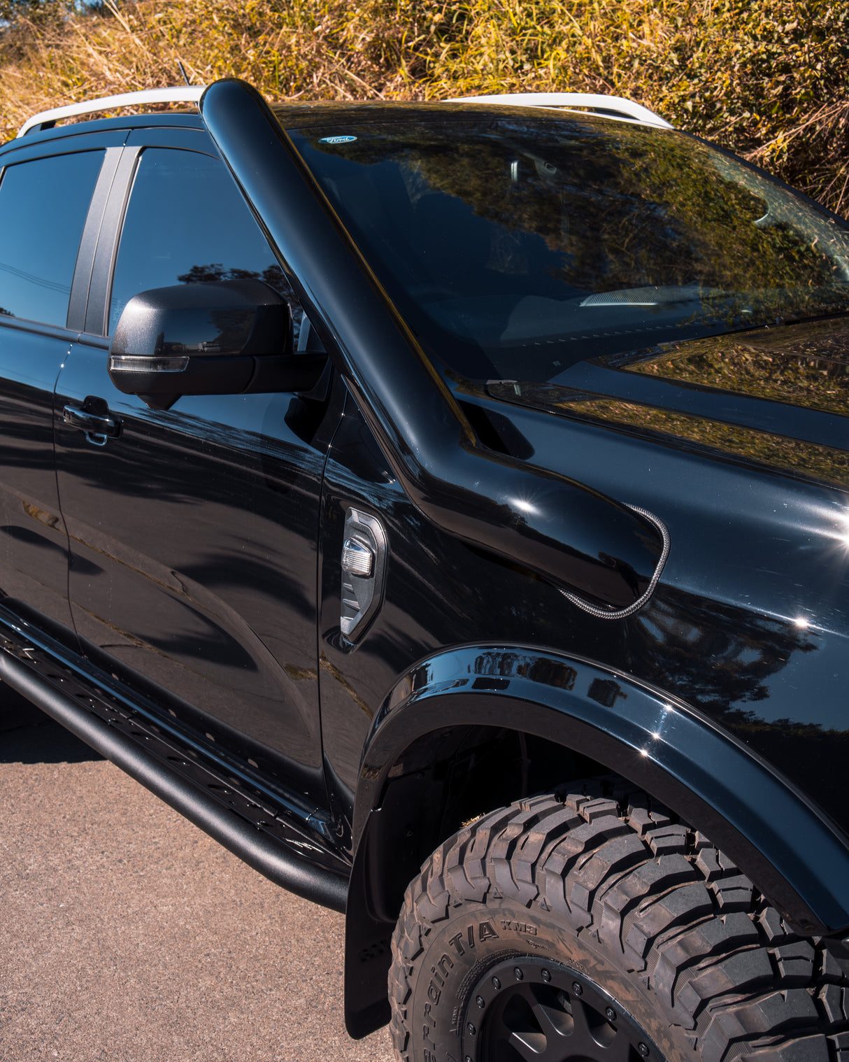 Ford Ranger Next Gen 5 Inch Stainless Snorkel Kit and Alloy Airbox Kit