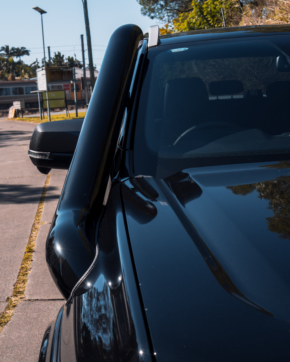 Ford Ranger Next Gen 5 Inch Stainless Snorkel Kit and Alloy Airbox Kit