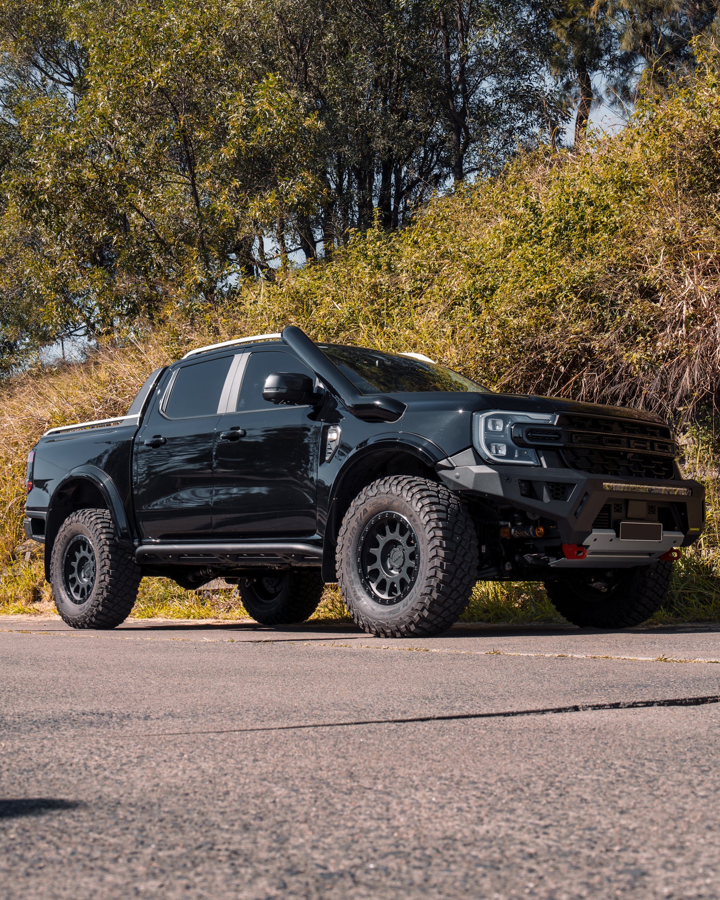 Ford Ranger Next Gen 5 Inch Stainless Snorkel Kit and Alloy Airbox Kit