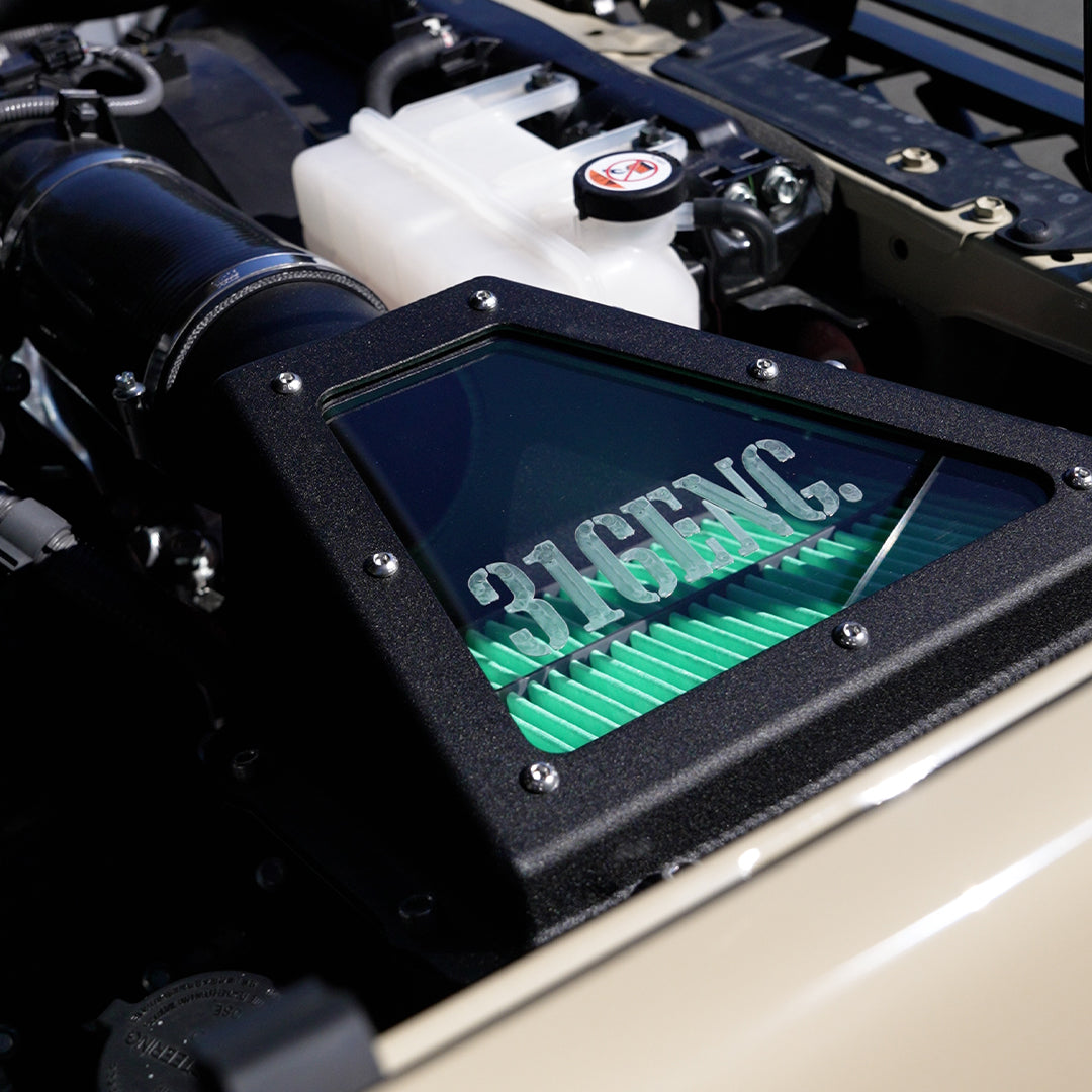 High Flow Alloy Airbox to suit to suit Toyota Landcruiser 1VD 76/78/79