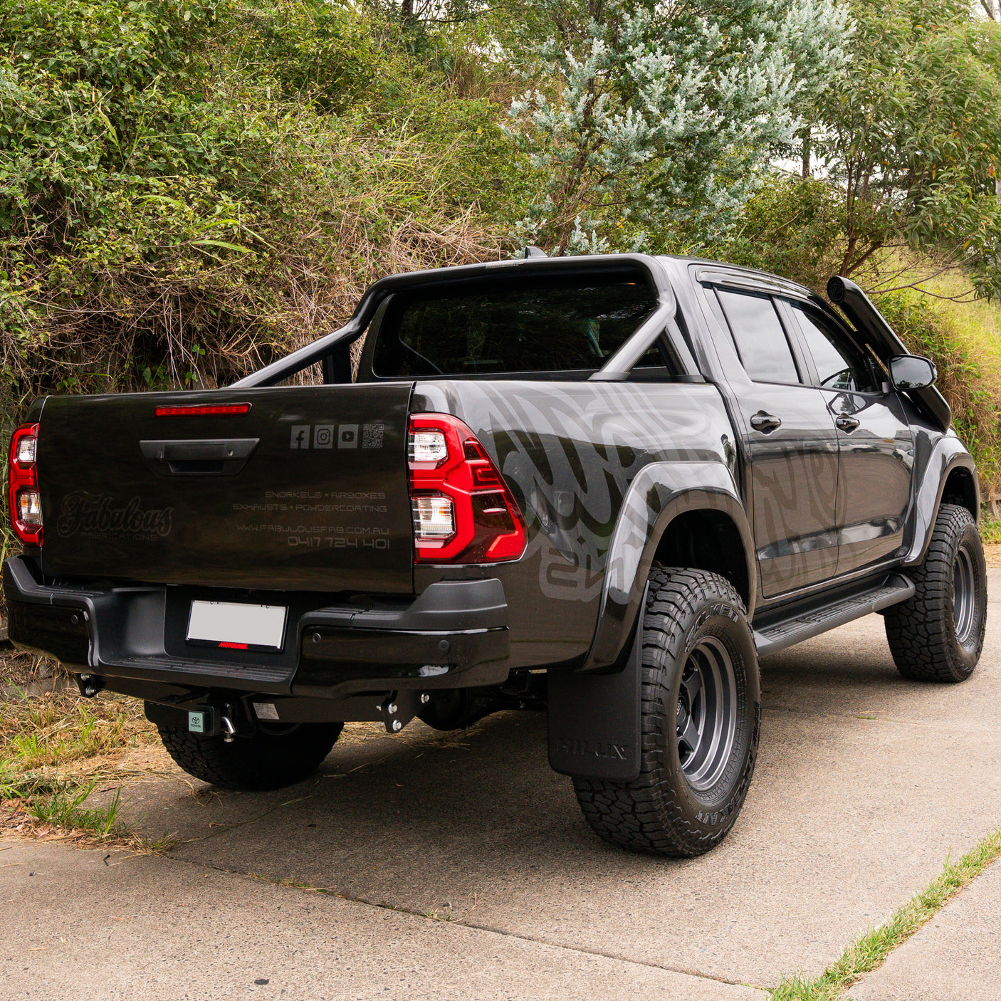 5 Inch Stainless Snorkel and Alloy Airbox to suit Toyota Hilux N80