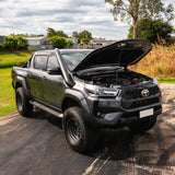 5 Inch Stainless Snorkel and Alloy Airbox to suit Toyota Hilux N80