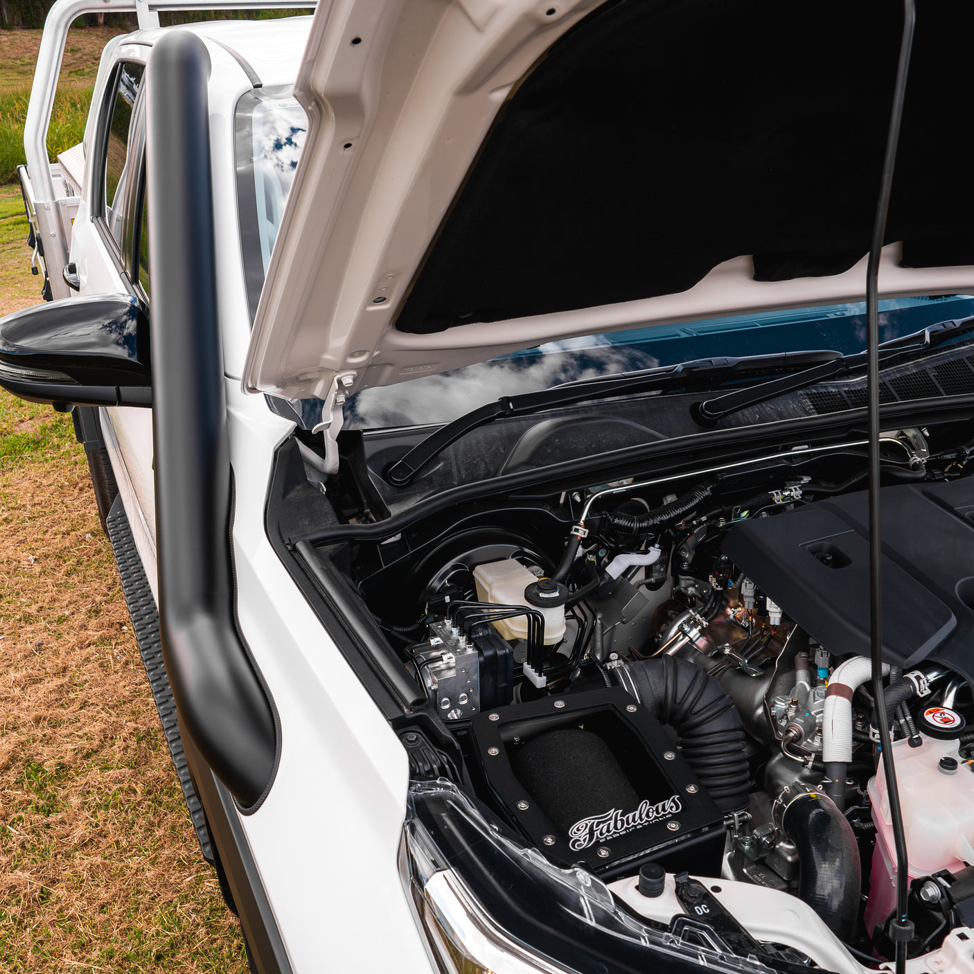 4 Inch Stainless Snorkel and Alloy Airbox to suit Toyota Hilux N90 (Short & Mid Entry Available)