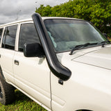 CONTACT TO ENQUIRE 5 Inch Short Entry Stainless Snorkel and HyperFab Alloy Airbox to suit Toyota Landcruiser 80 Series