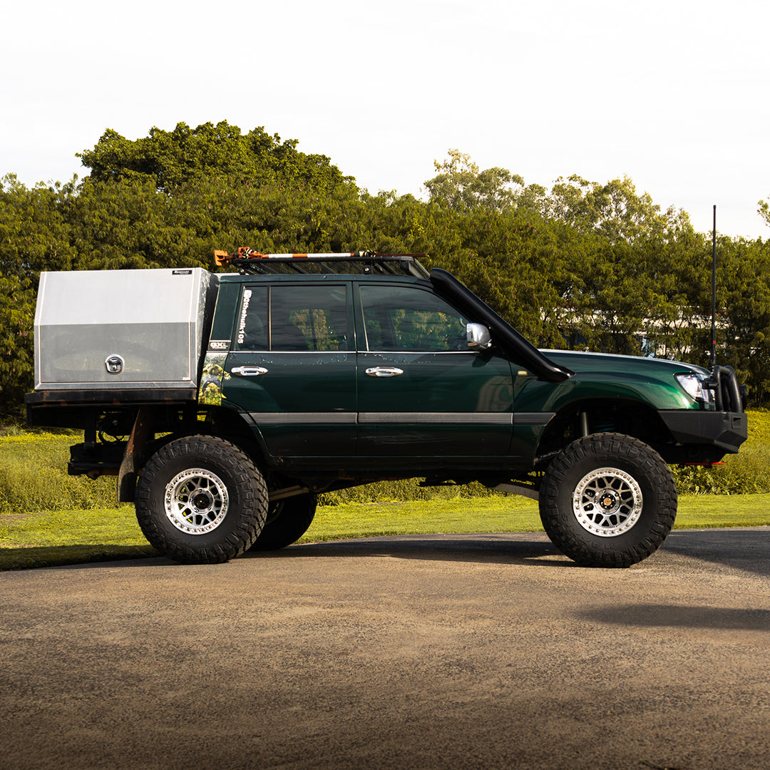 CONTACT TO ENQUIRE 5 Inch Short Entry Stainless Snorkel to suit Toyota Landcruiser 100/105 Series